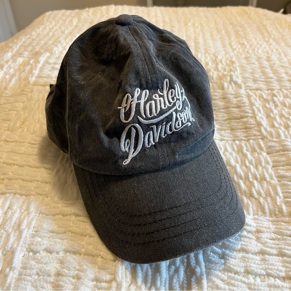 Harley-Davidson Power Keg Mason Ohio Baseball Adjustable Strapback Hat Gray OS